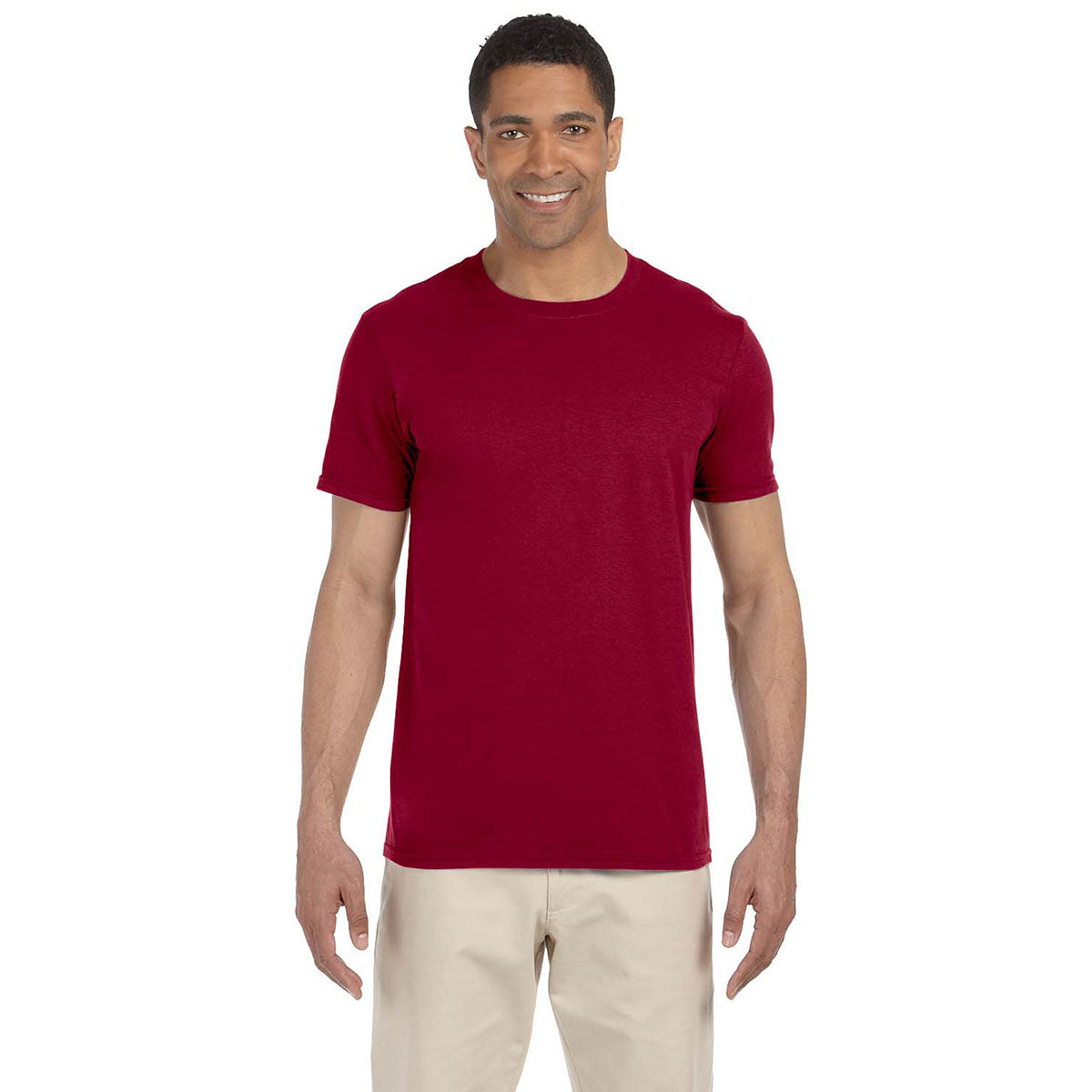 Gildan Men's Stunning Cardinal Red Softstyle 4.5 oz. T-Shirt