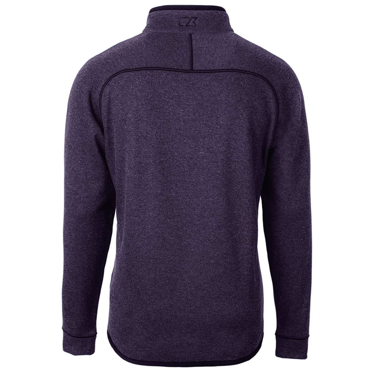 Cutter & Buck Men's College Purple Heather Mainsail Half - Zip Sweatshirt