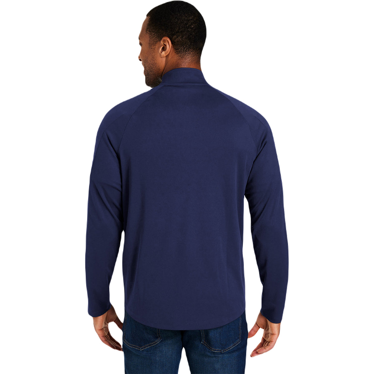 Core 365 Men's Navy/Carbon Classic Performance Pique Quarter-Zip: Ideal for Work & Play