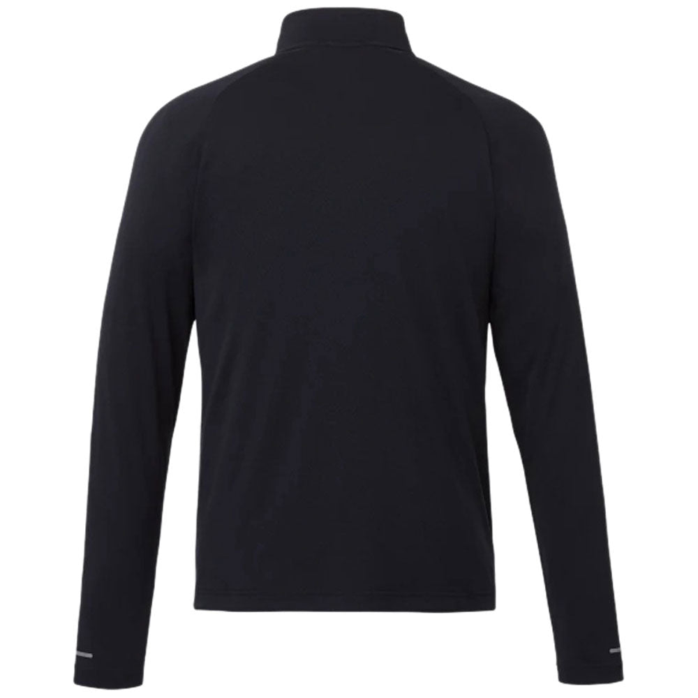 Elevate Men's Stylish Black Asgard Eco-Friendly Knit Quarter Zip - A Must-Have!