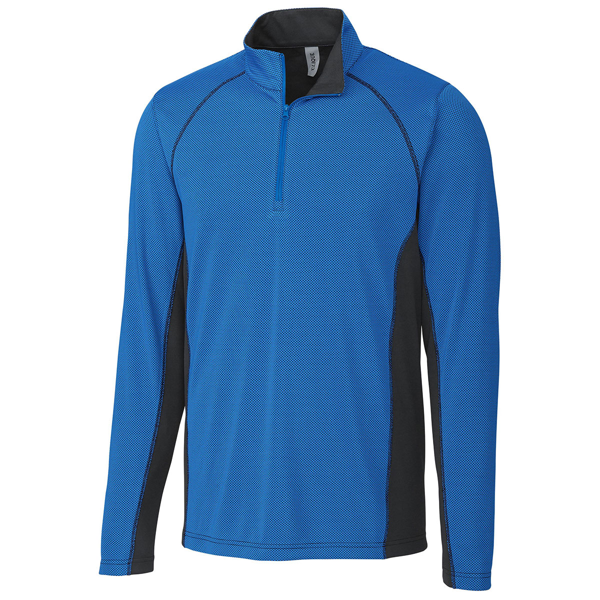 Clique Men's Stunning Royal Blue Ice Colorblock Half Zip