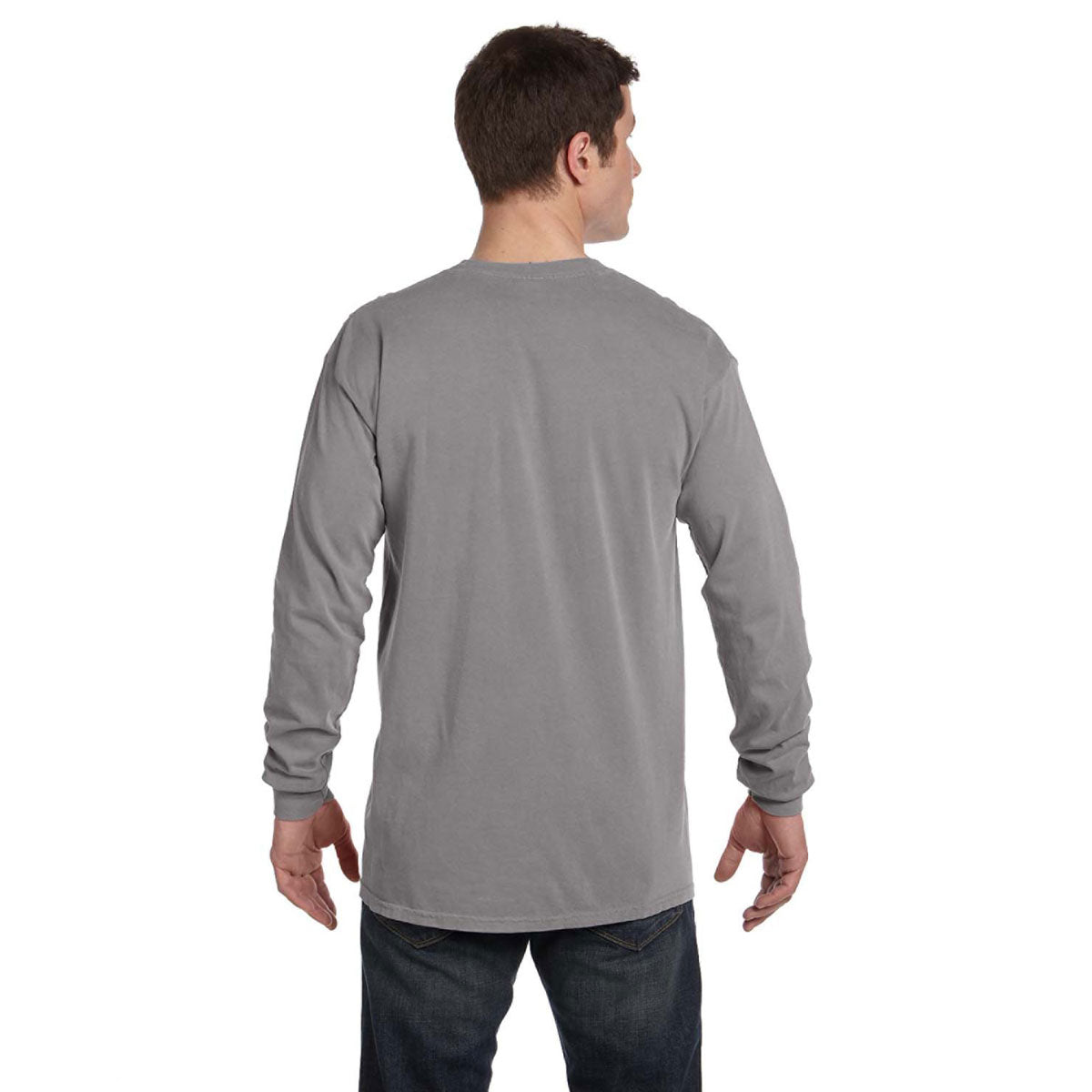 Comfort Colors Men's Grey 6.1 Oz. Energizing Long-Sleeve T-Shirt