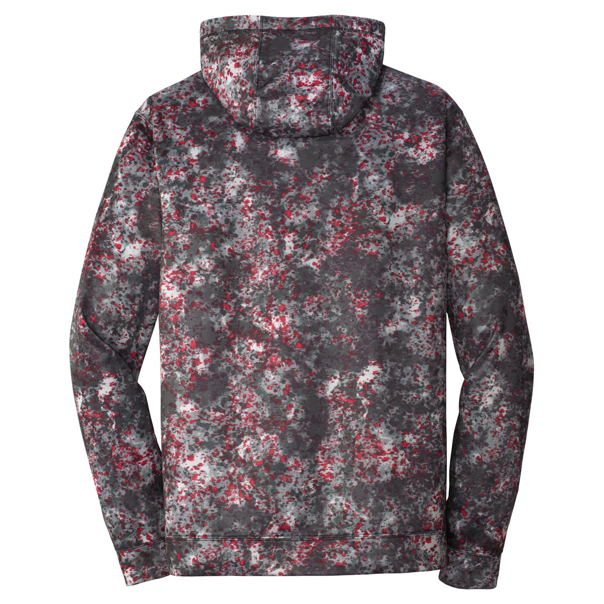 Sport-Tek Men's Stunning Deep Red Sport-Wick Mineral Freeze Fleece Hooded Pullover