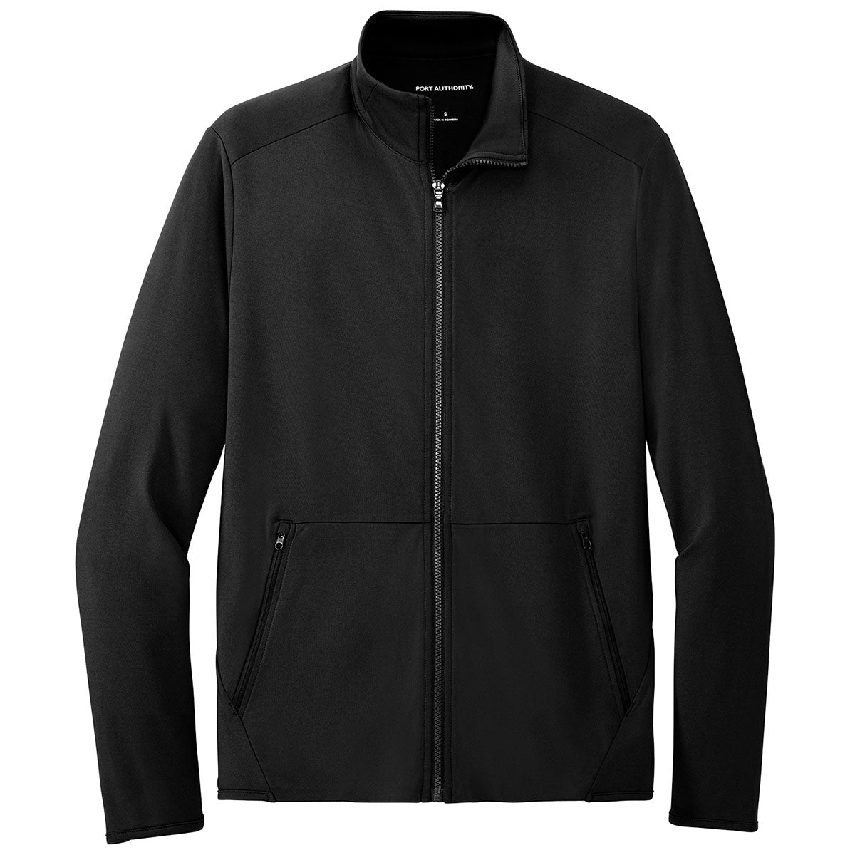 Port Authority Men's Stunning Black Accord Stretch Fleece Full-Zip - Order Now!