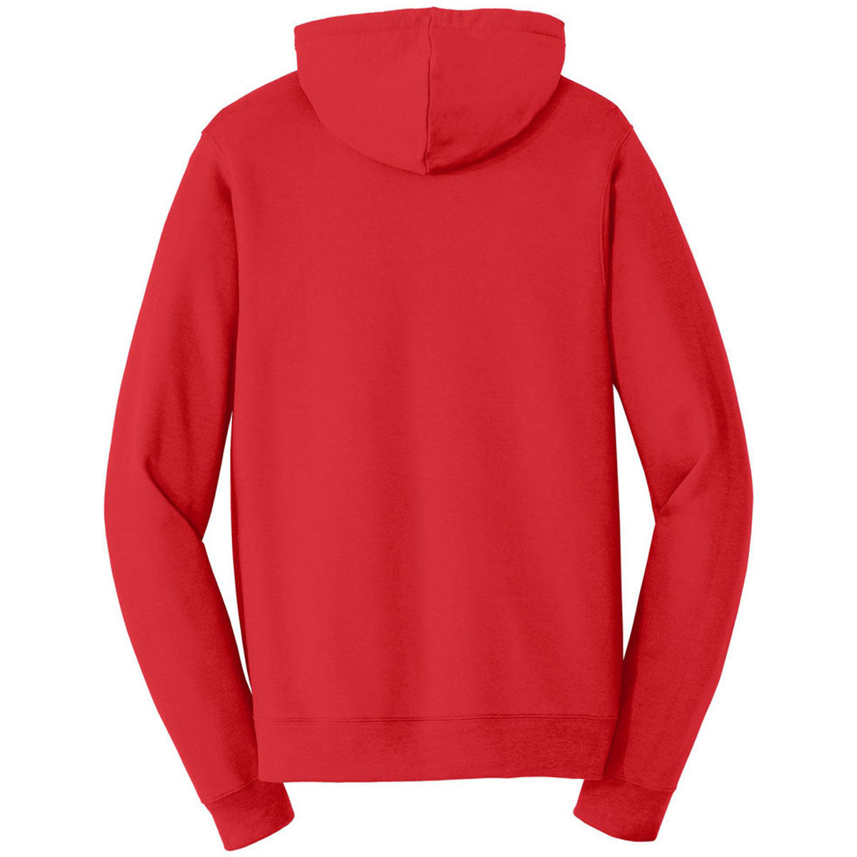 Port & Company Men's Stunning Bright Red Fleece Pullover Hooded Sweatshirt - A Fan Favorite!