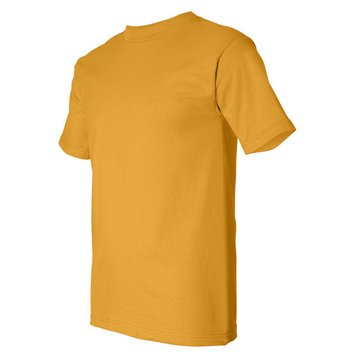 Bayside Men's Stunning Gold USA-Made Short Sleeve T-Shirt