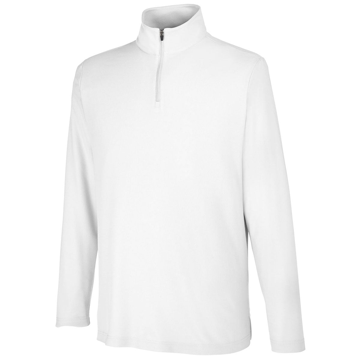 Core 365 Men's Stunning White Fusion ChromaSoft Pique Quarter-Zip