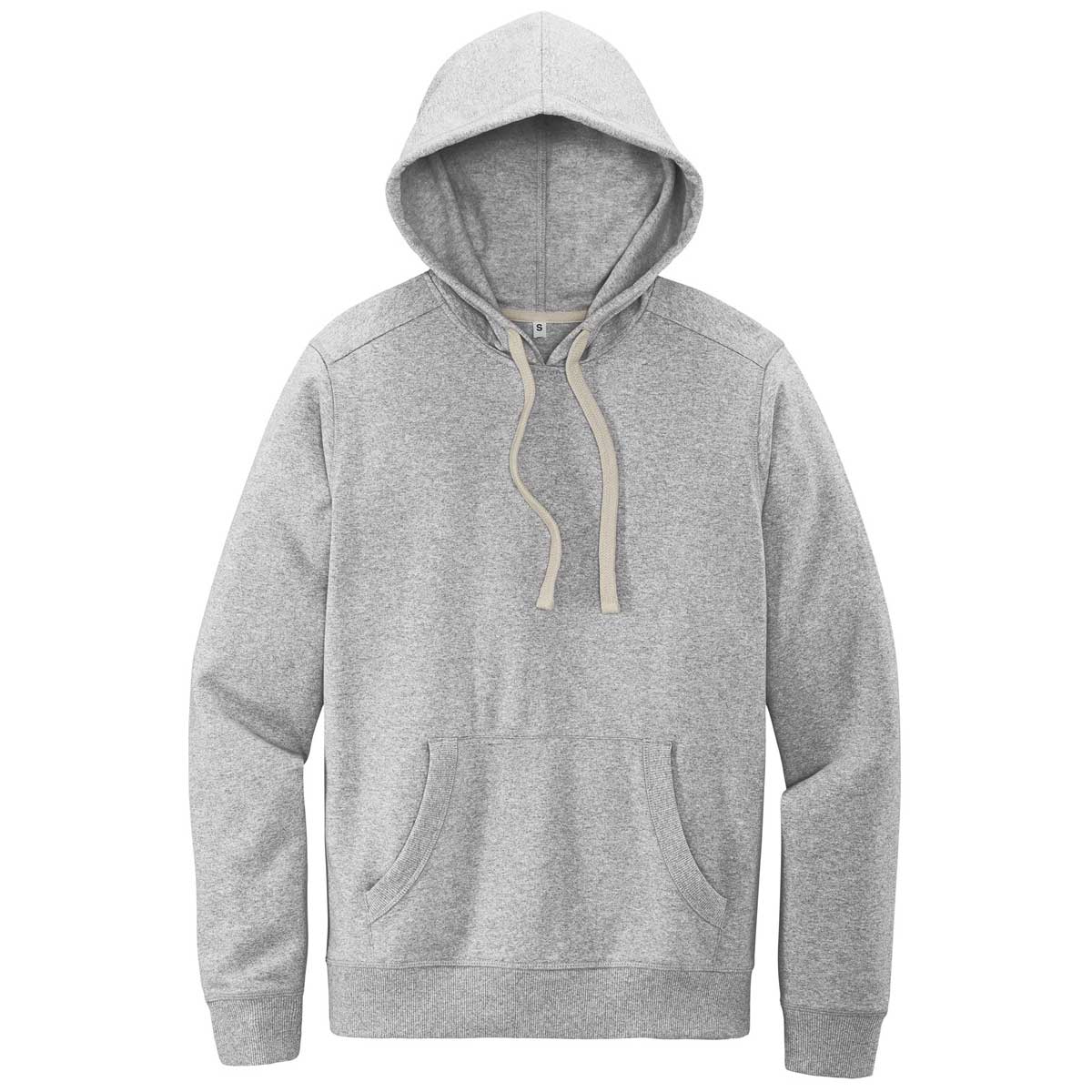 District Men's Stylish Light Heather Grey Re-Fleece Hoodie