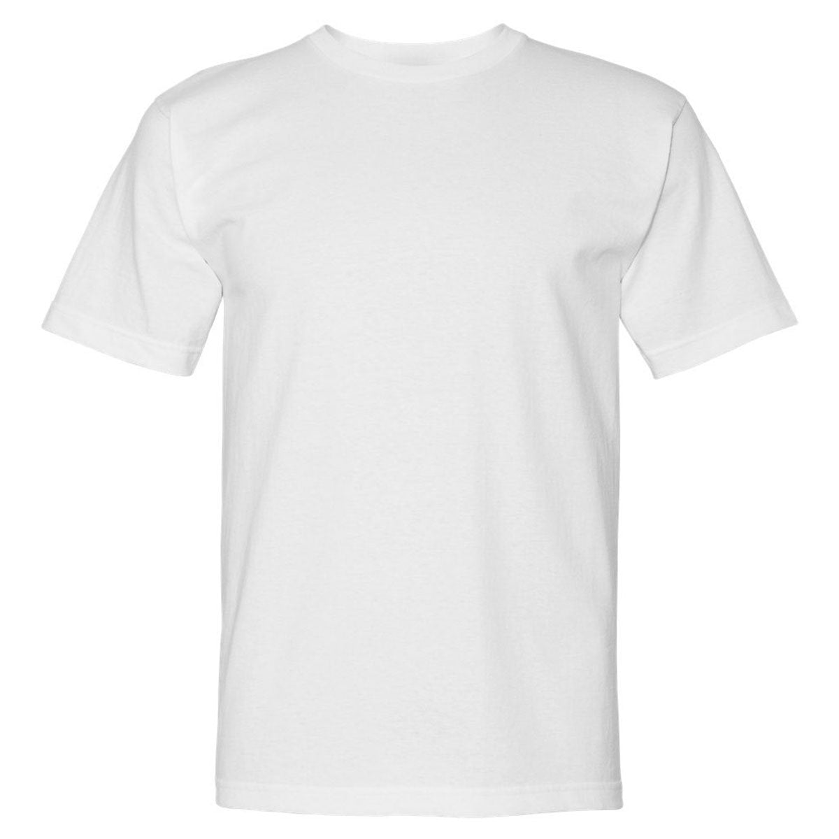 Bayside Men's USA-Made 100% Cotton Short Sleeve T-Shirt: White and Colorful Options