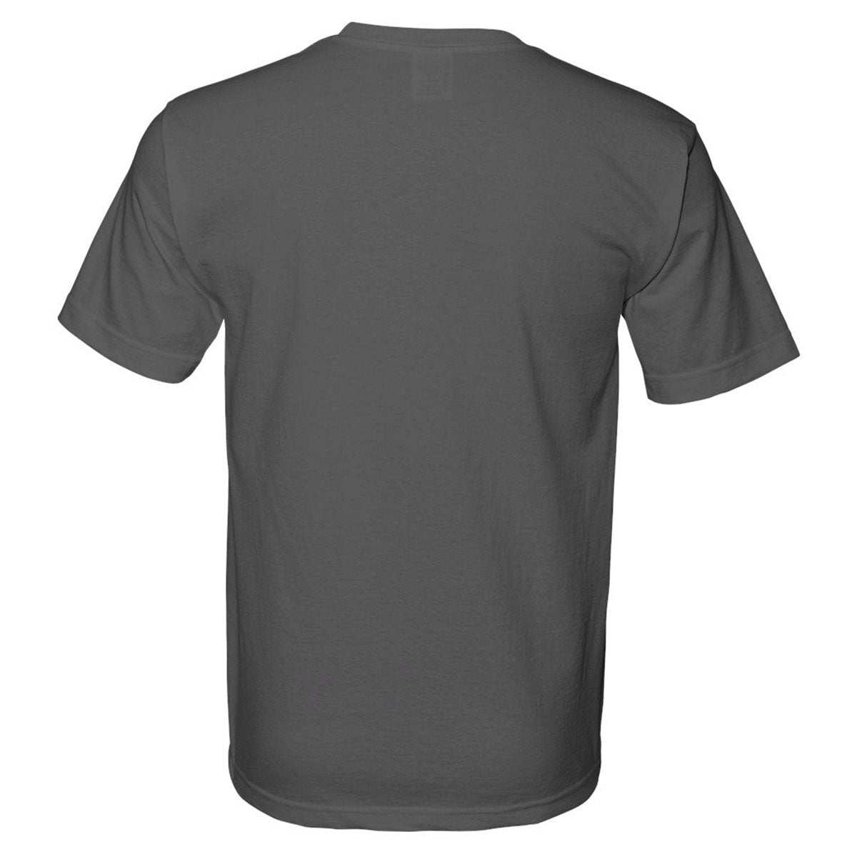 Bayside Men's Charcoal USA-Made 100% Cotton Short Sleeve T-Shirt - Ideal for Company Branding
