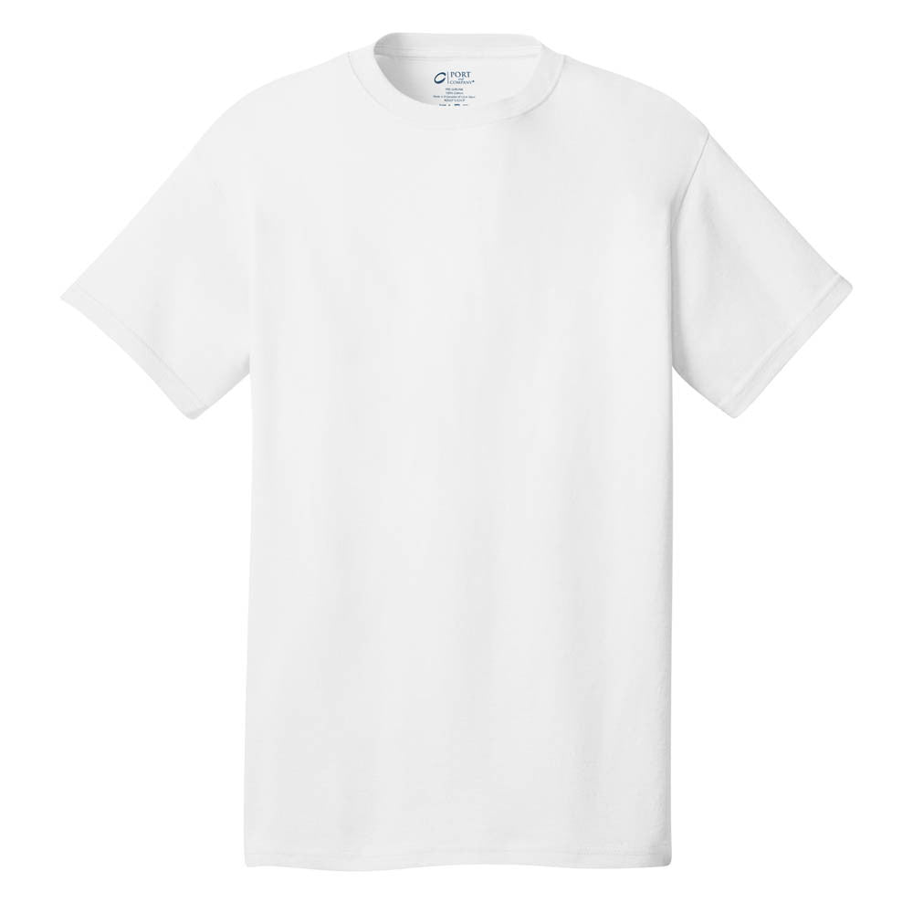 Port & Company Men's Premium White Essential T-Shirt - A Must-Have!