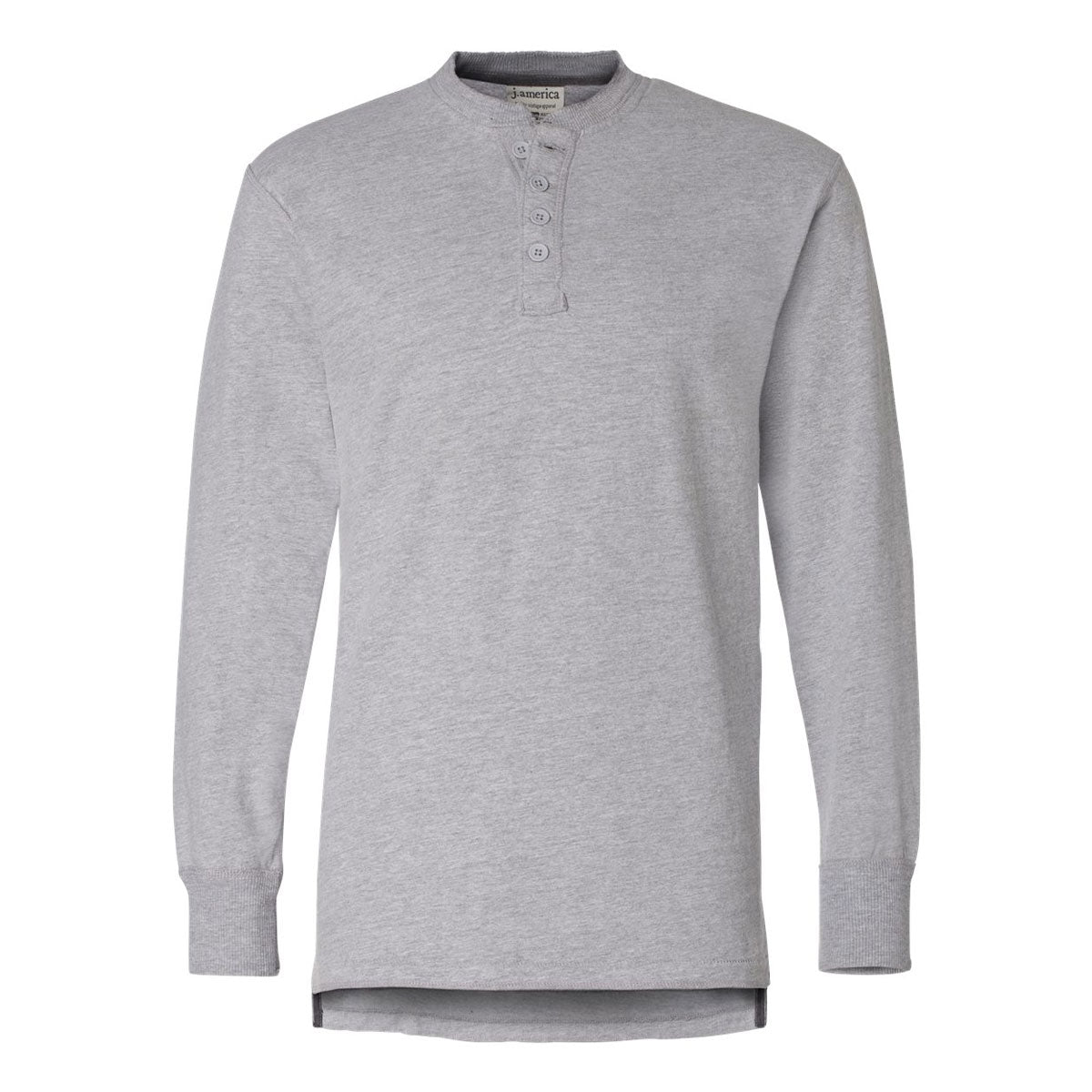 J. America Men's Classic Vintage Brushed Jersey Henley - A Timeless Office Essential