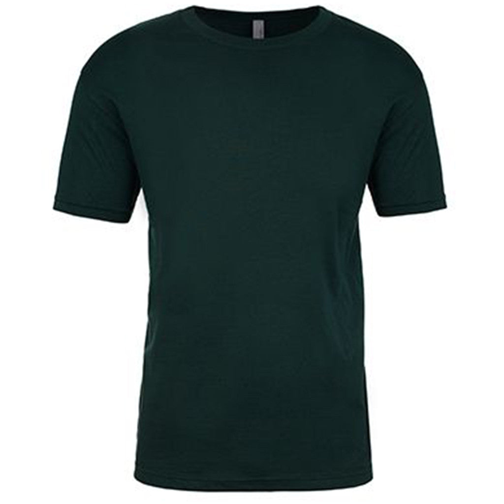 Next Level Men's Premium Forest Green Fitted Short-Sleeve Crew T-Shirt