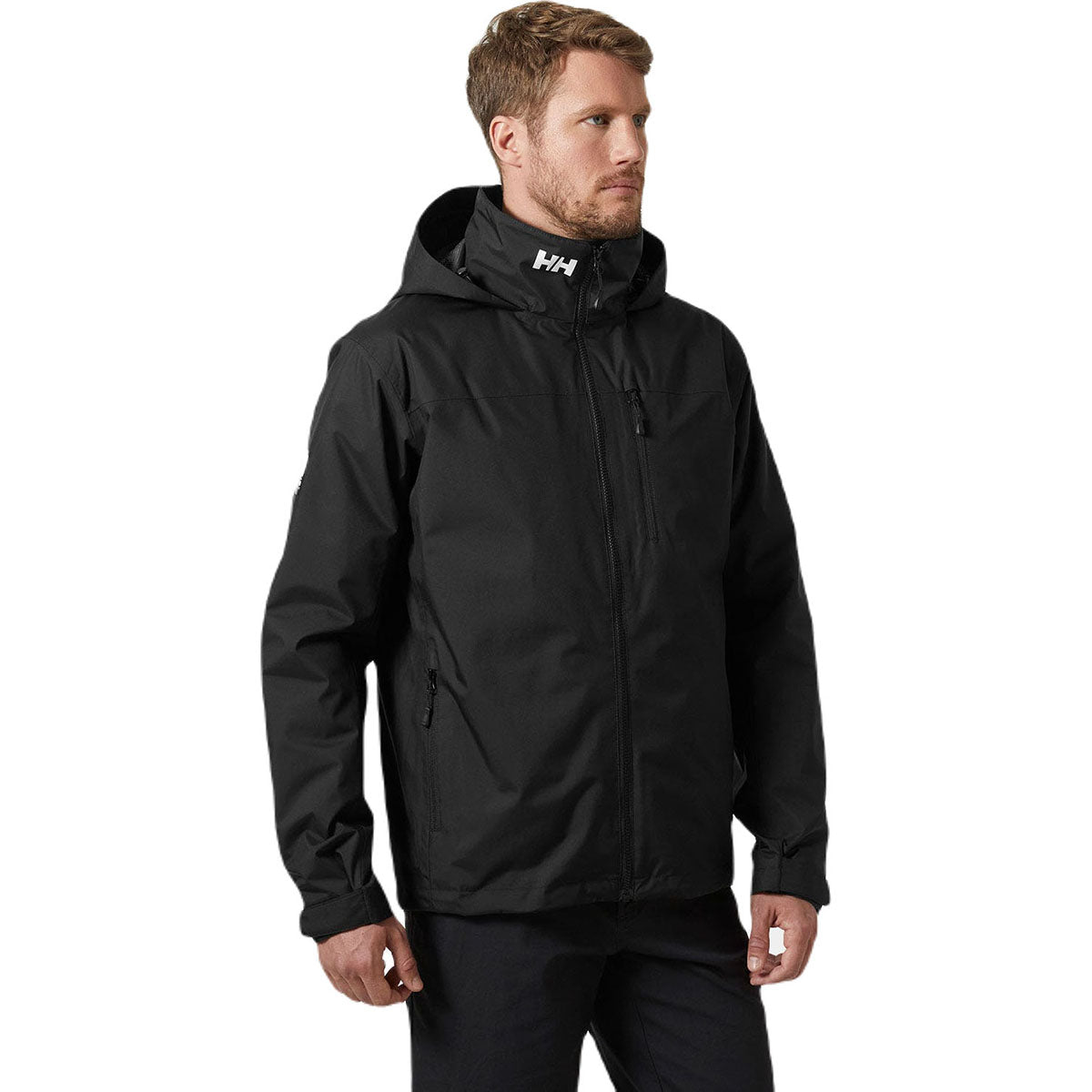 Helly Hansen Men's Stunning Black Crew Hooded Midlayer Jacket 2.0