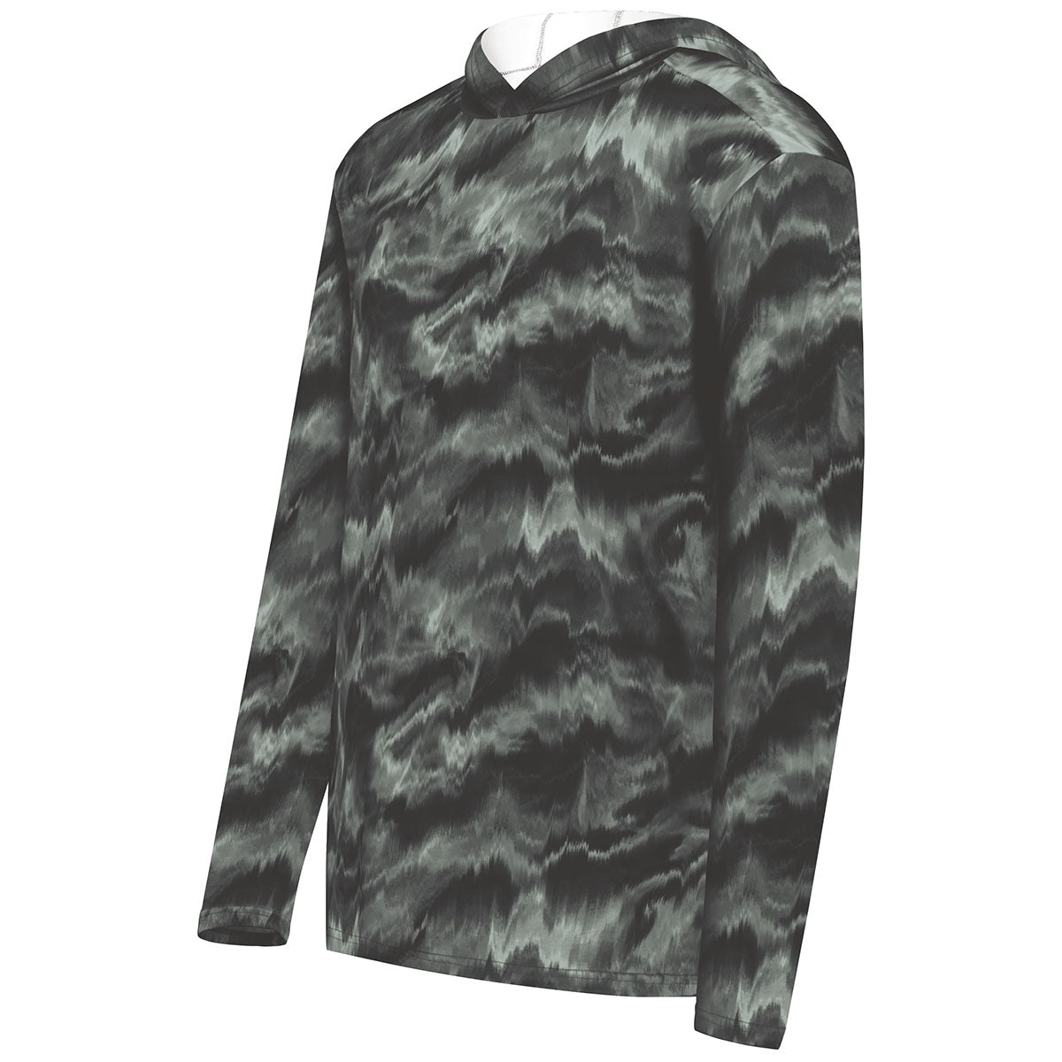 Holloway Men's Eye-Catching Shockwave Graphite Poly Hoodie with Custom Logo