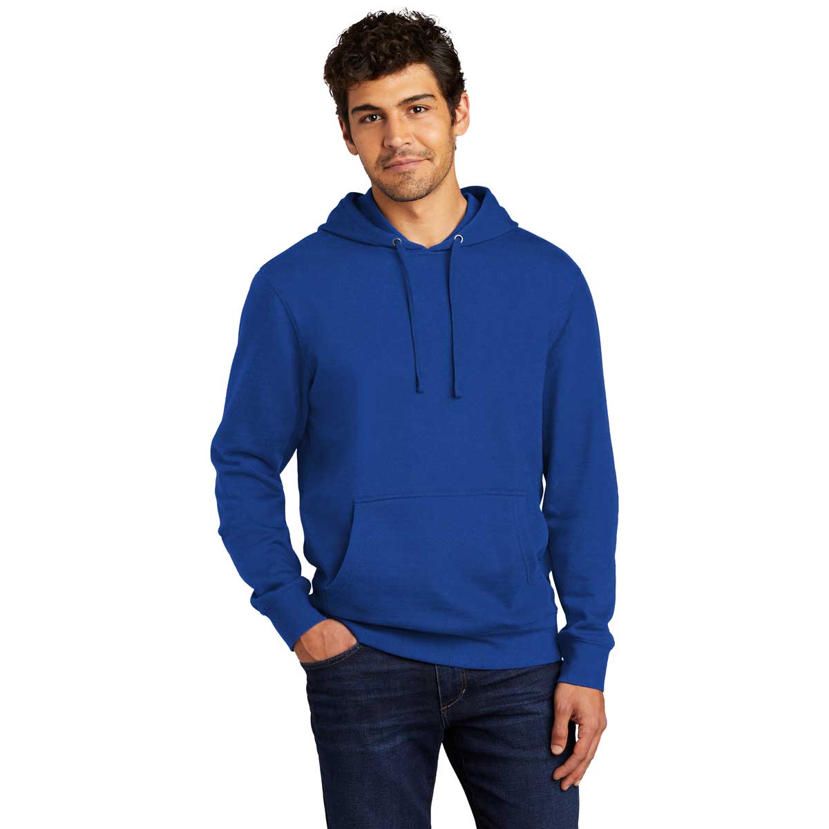 District Men's Deep Royal V.I.T. Fleece Hoodie - The Ultimate Comfort Wear