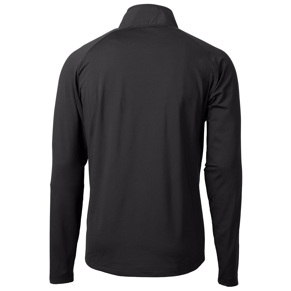 Cutter & Buck Men's Stylish Black Adapt Eco Knit Hybrid Recycled Quarter Zip - Ideal for Active Lifestyles