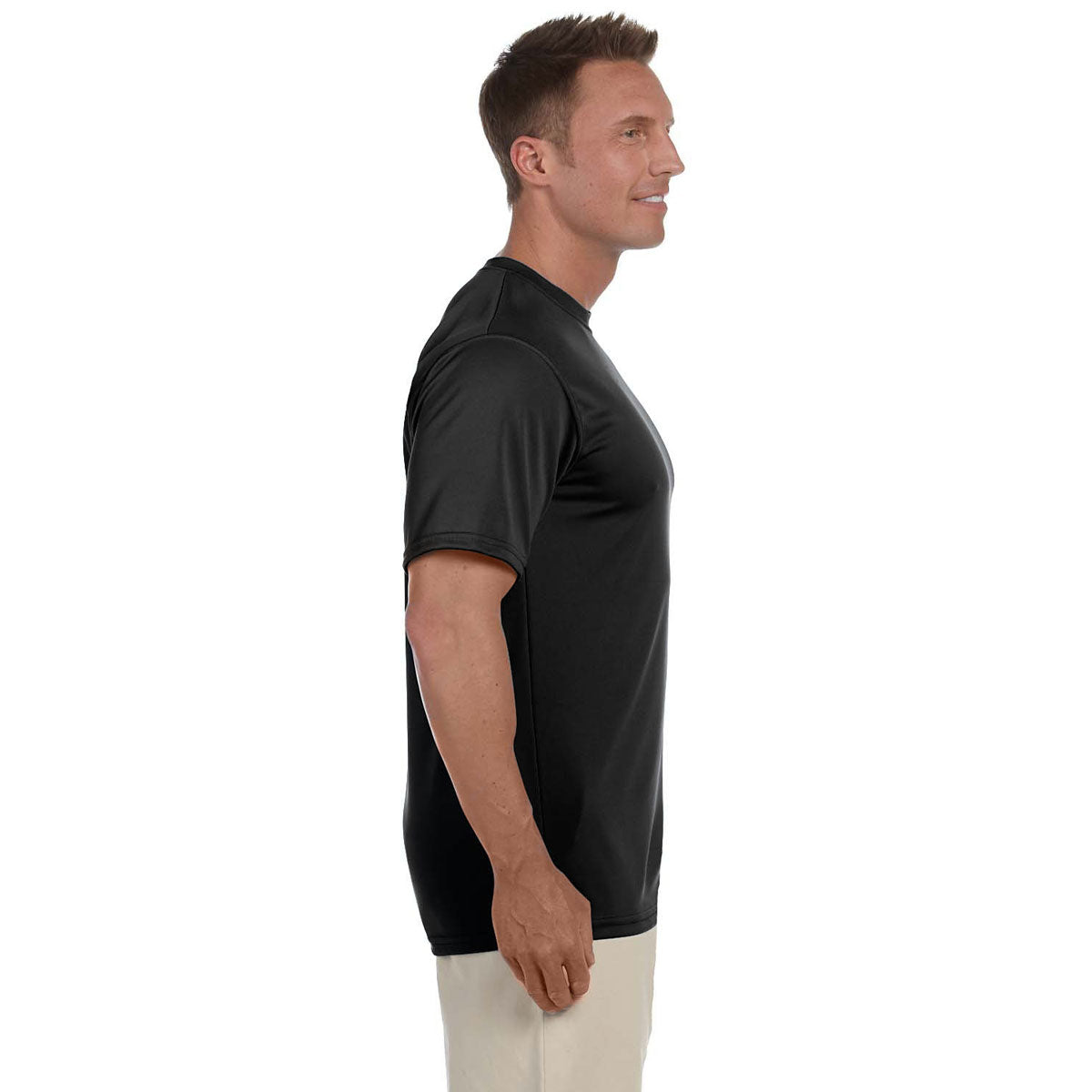 Augusta Sportswear Men's Black Wicking T-Shirt - Ideal for All-Day Comfort