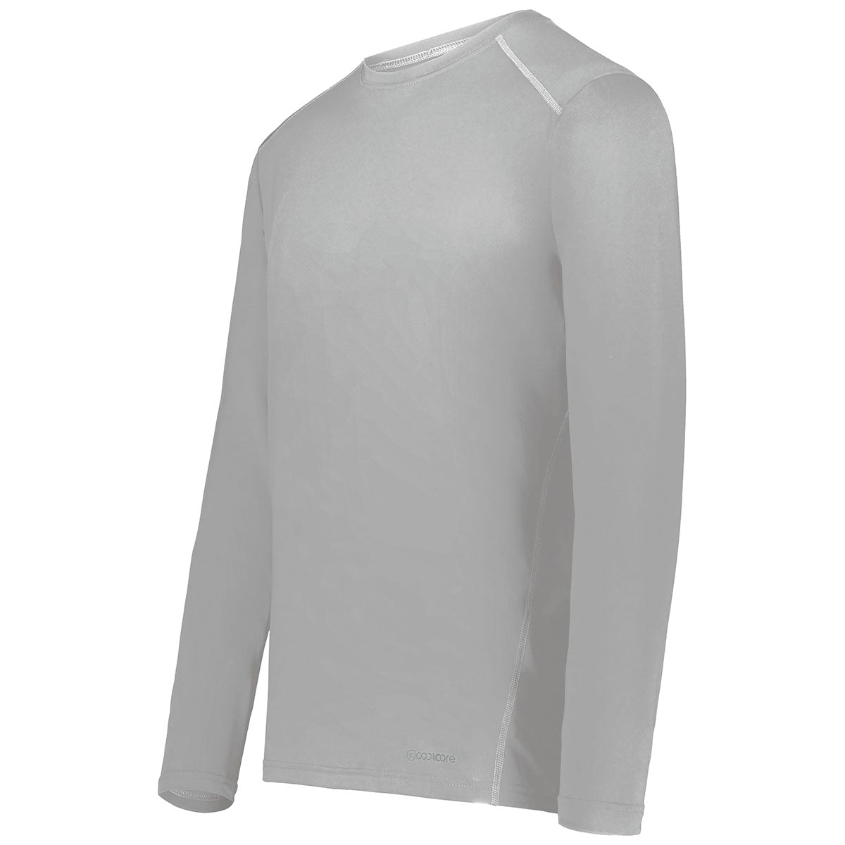 Holloway Men's Grey Coolcore Athletic Long Sleeve Tee - Stand Out in Style!
