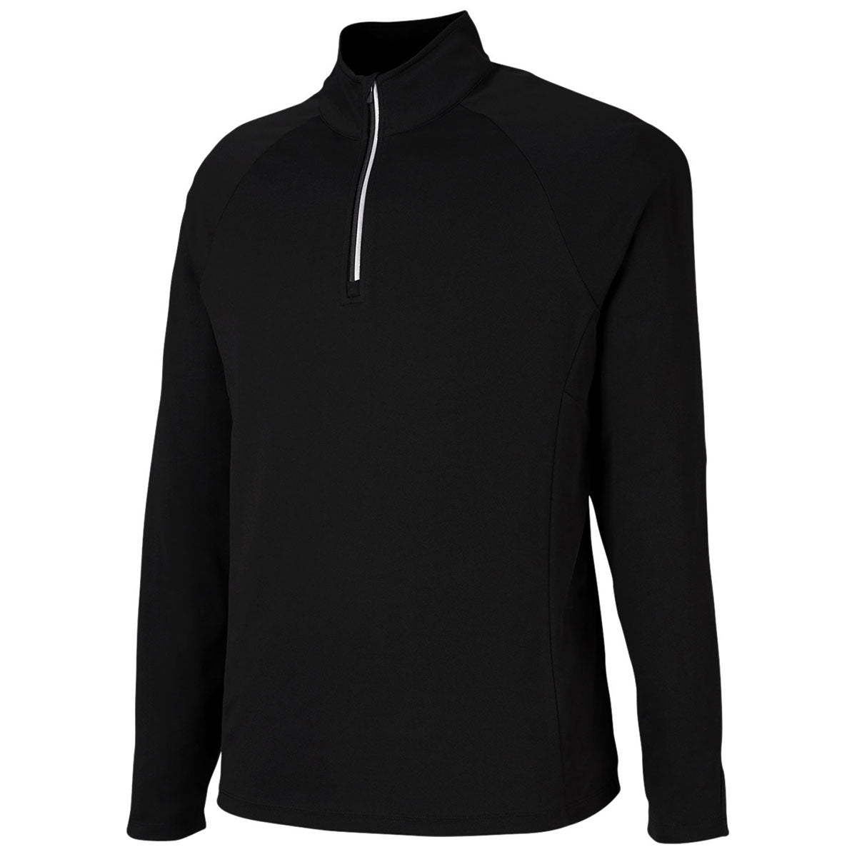 Core 365 Men's Stylish Black/Carbon Origin Performance Pique Quarter Zip
