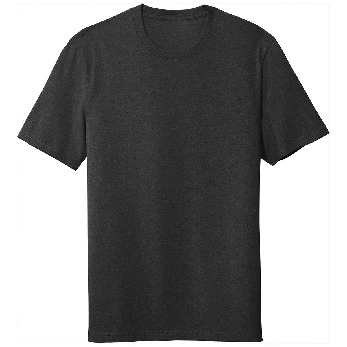 District Men's Charcoal Heather Re-Tee: Sustainable Style for Men