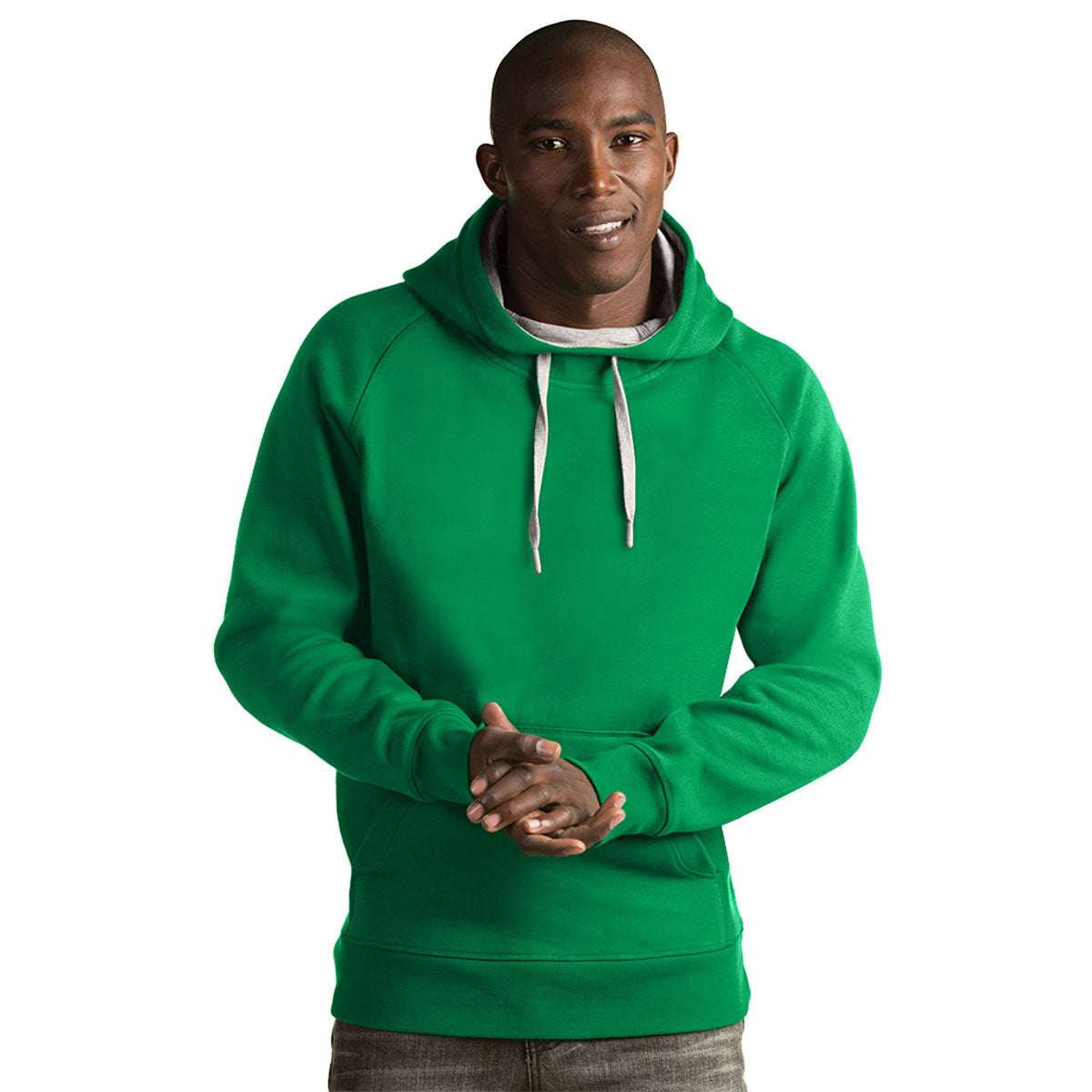 Antigua Men's Stunning Celtic Green Victory Pullover Hoodie