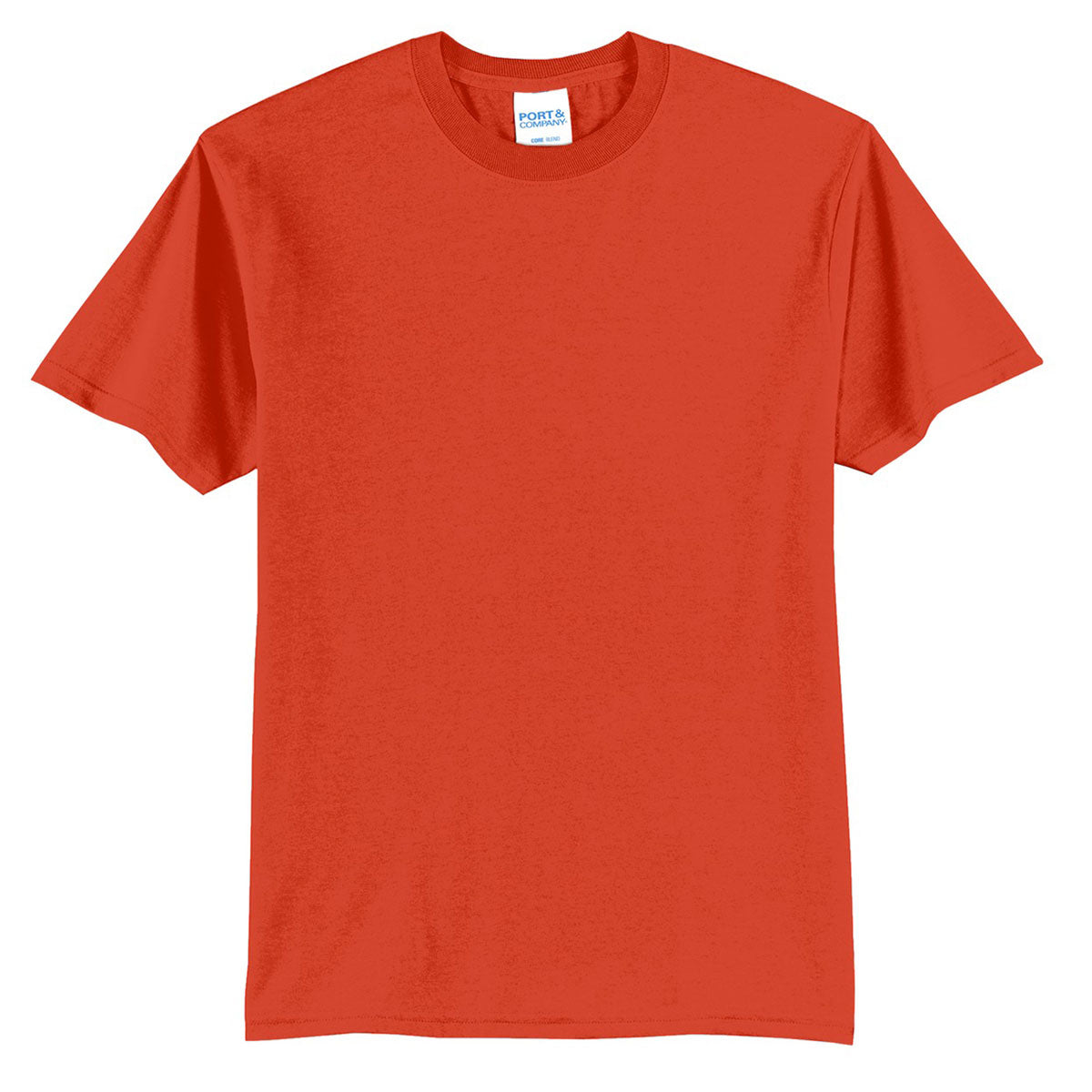 Port & Company Men's Stunning Orange Core Blend Tee