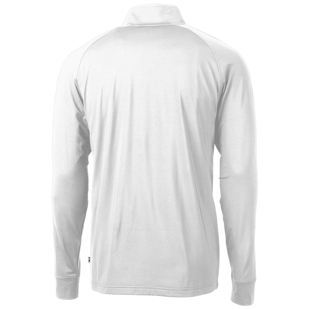 Cutter & Buck Men's Stylish White Adapt Eco Knit Stretch Recycled Quarter Zip Pullover