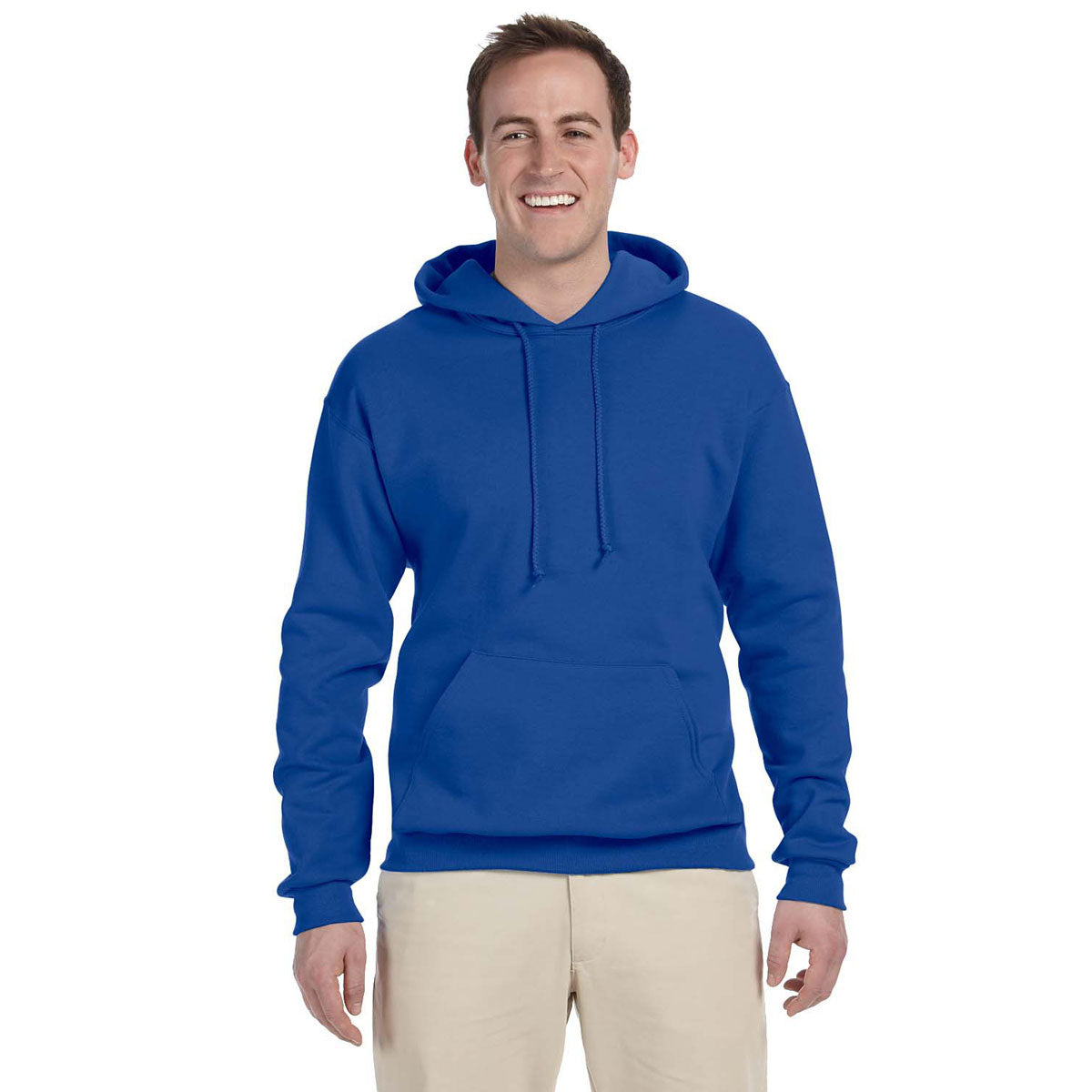 Jerzees Men's Royal 8 Oz. Nublend Fleece Pullover Hoodie - The Ultimate Comfort Wear