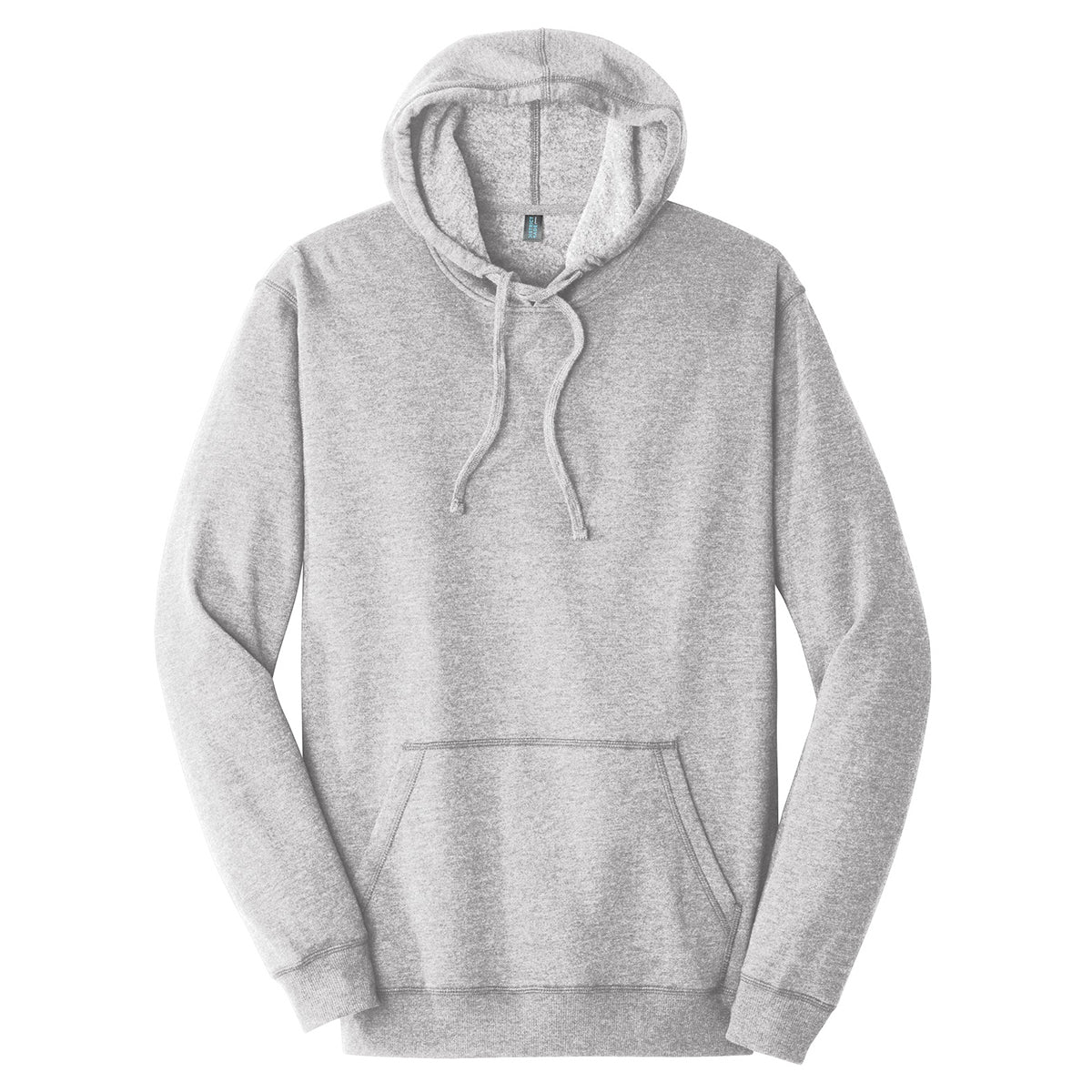District Men's Stylish Heathered Grey Lightweight Fleece Hoodie - A Must - Have!