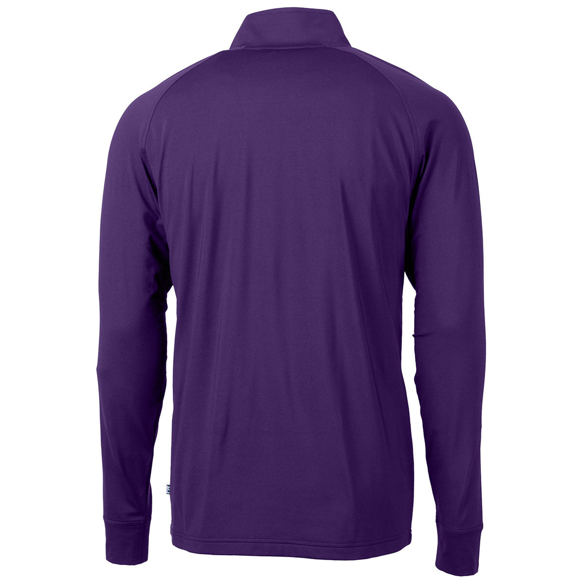 Cutter & Buck Men's Purple College Adapt Eco-Friendly Stretch Quarter Zip Pullover