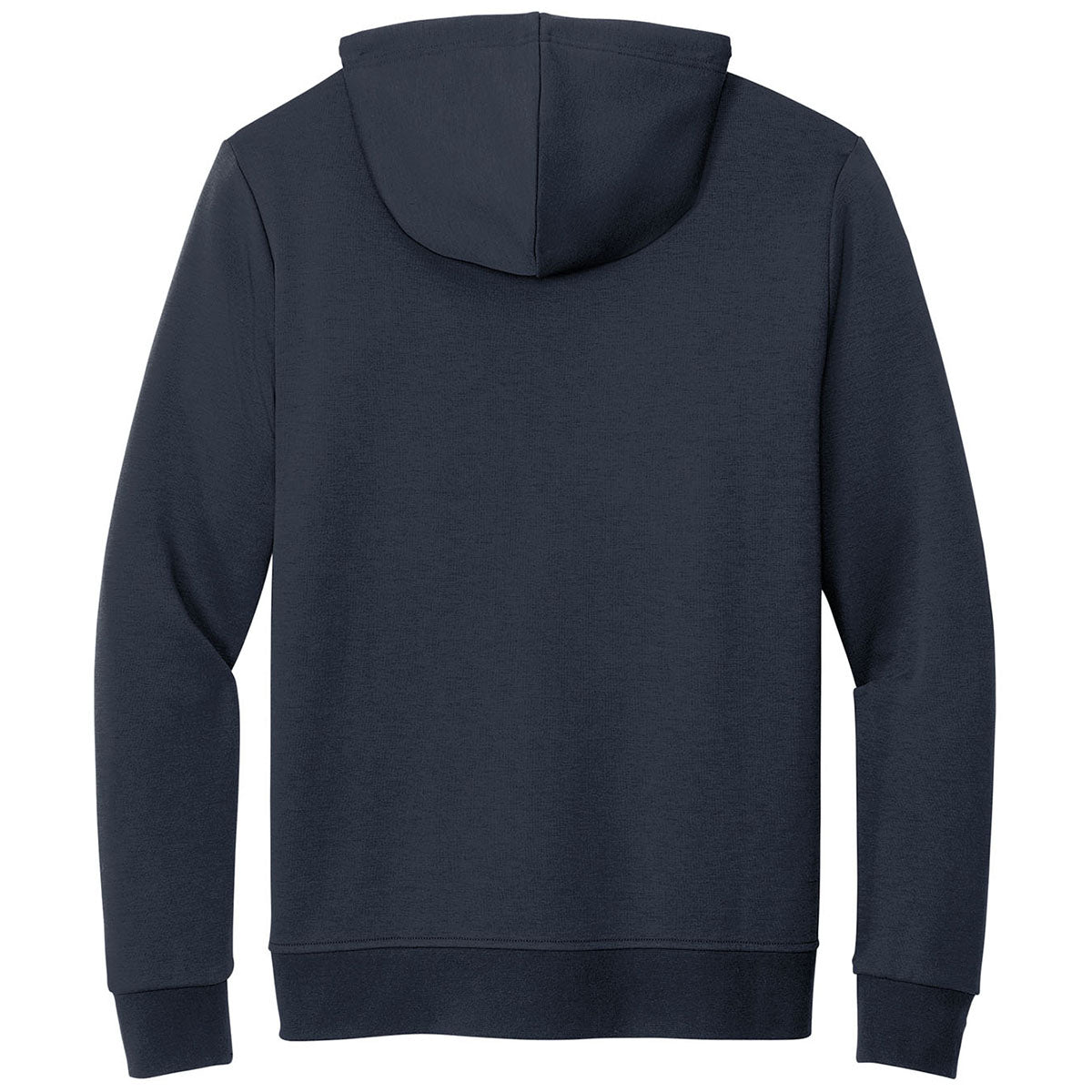 Brooks Brothers Men's Night Navy Double-Knit Full Zip Custom Logo Hoodie - A Comfort Classic!