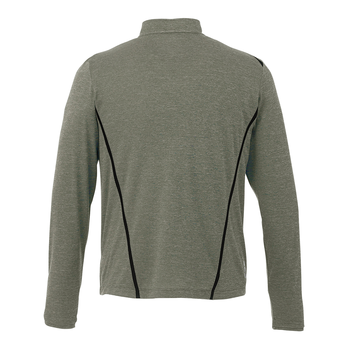 Elevate Men's Stylish Loden Heather/Black Dege Eco-Friendly Half Zip