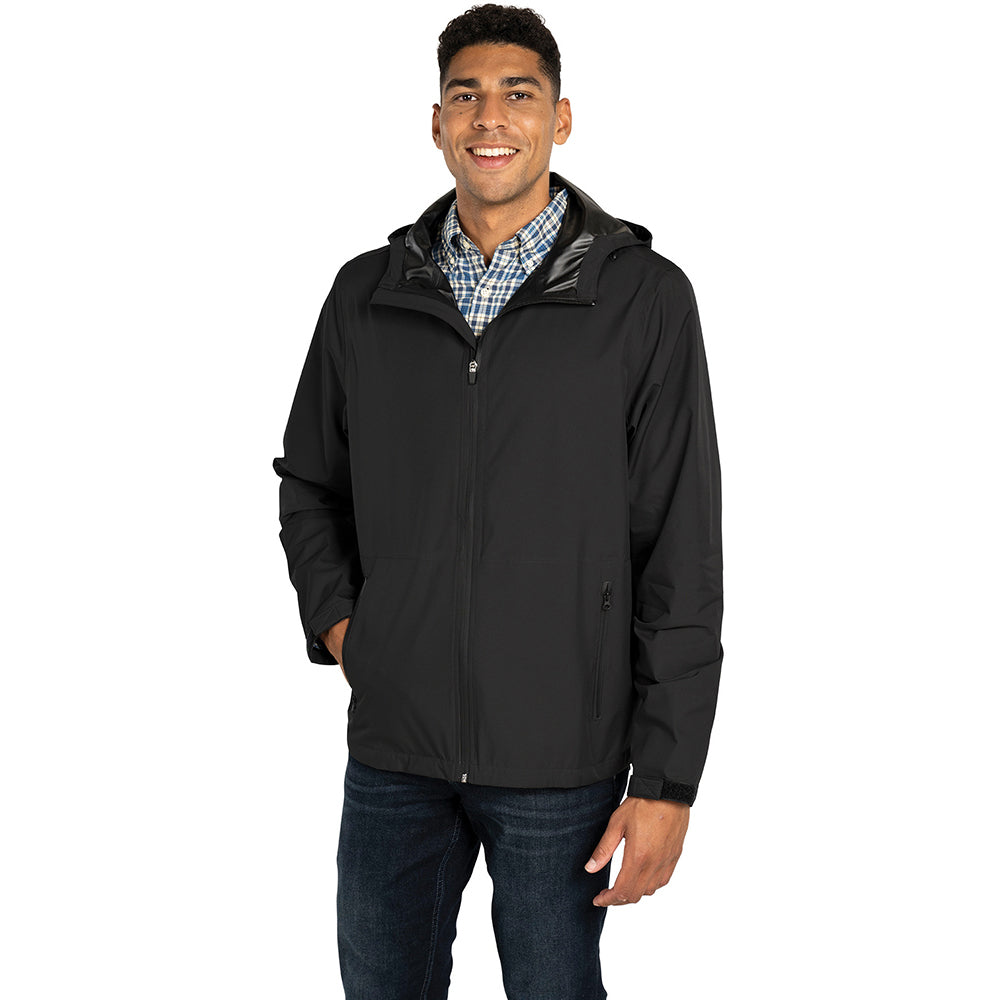 Charles River Men's Black Atlantic Rain Shell Jacket - Your Ultimate Rain Companion