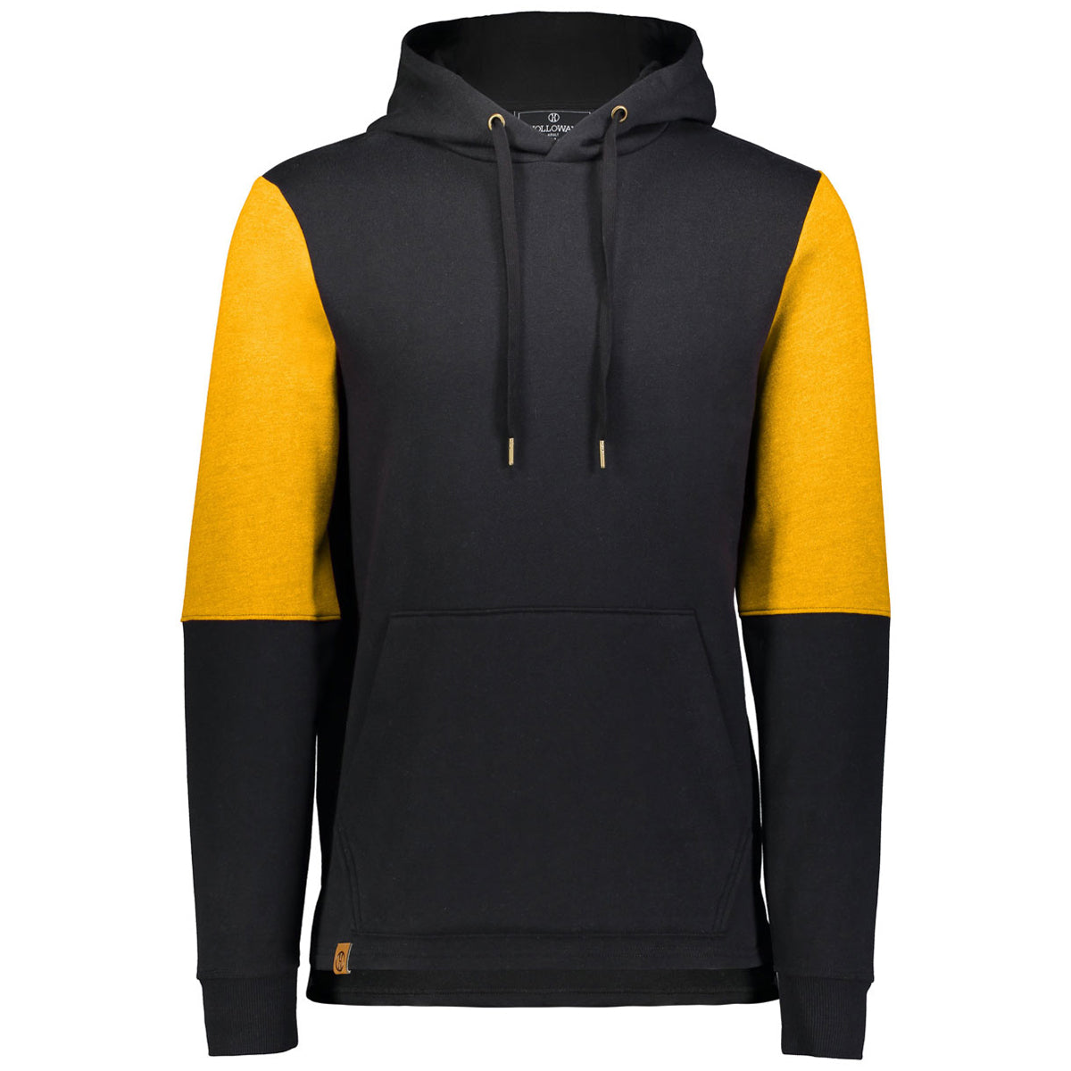 Holloway Men's Stunning Black/Gold Heather Ivy League Team Hoodie