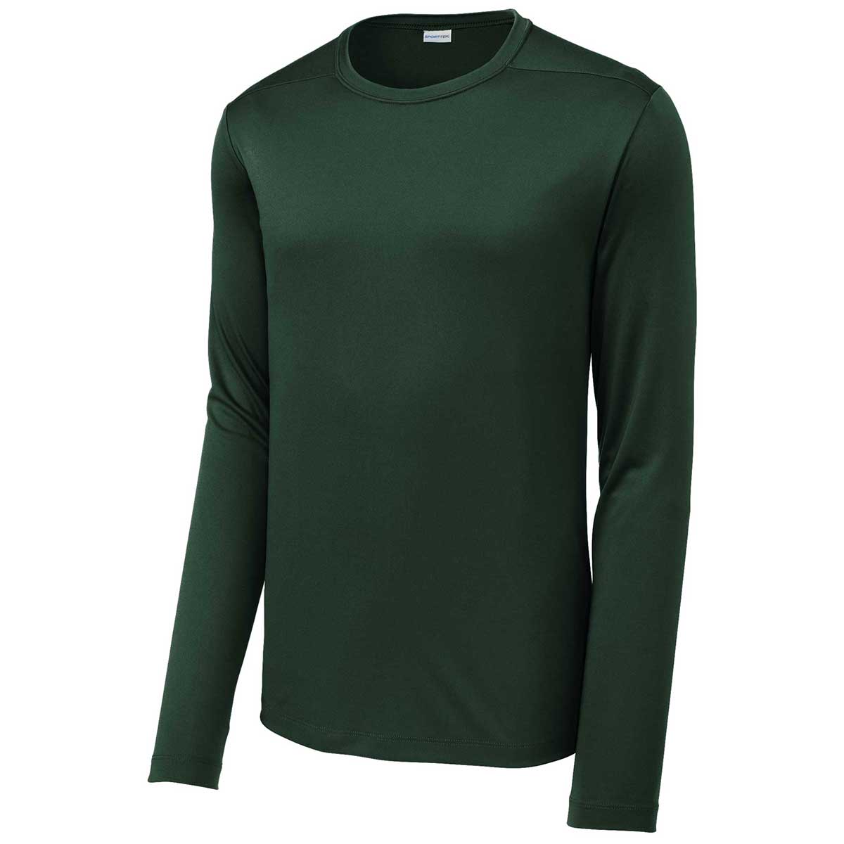 Sport-Tek Men's Forest Green Posi-UV Pro: The Ultimate Long Sleeve Tee
