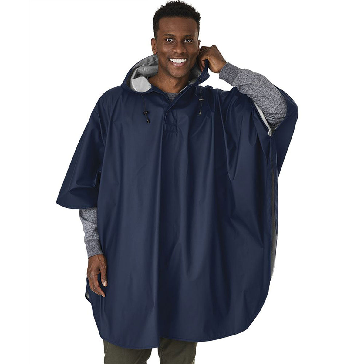 Charles River Men's Navy Pacific Poncho: Your Ultimate Rain Defense
