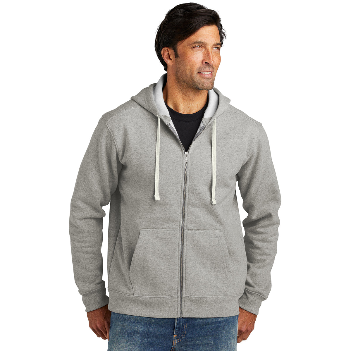 Volunteer Knitwear Men's Heather Grey Chore Fleece Full-Zip Hoodie - Your Ultimate Comfort Companion