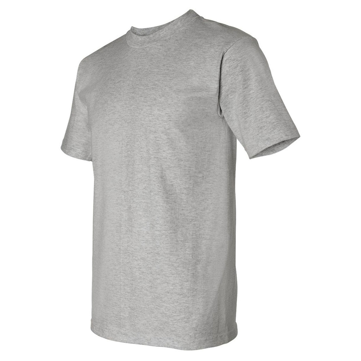 Bayside Men's Dark Ash USA-Made Short Sleeve T-Shirt: Ideal for Company Uniforms