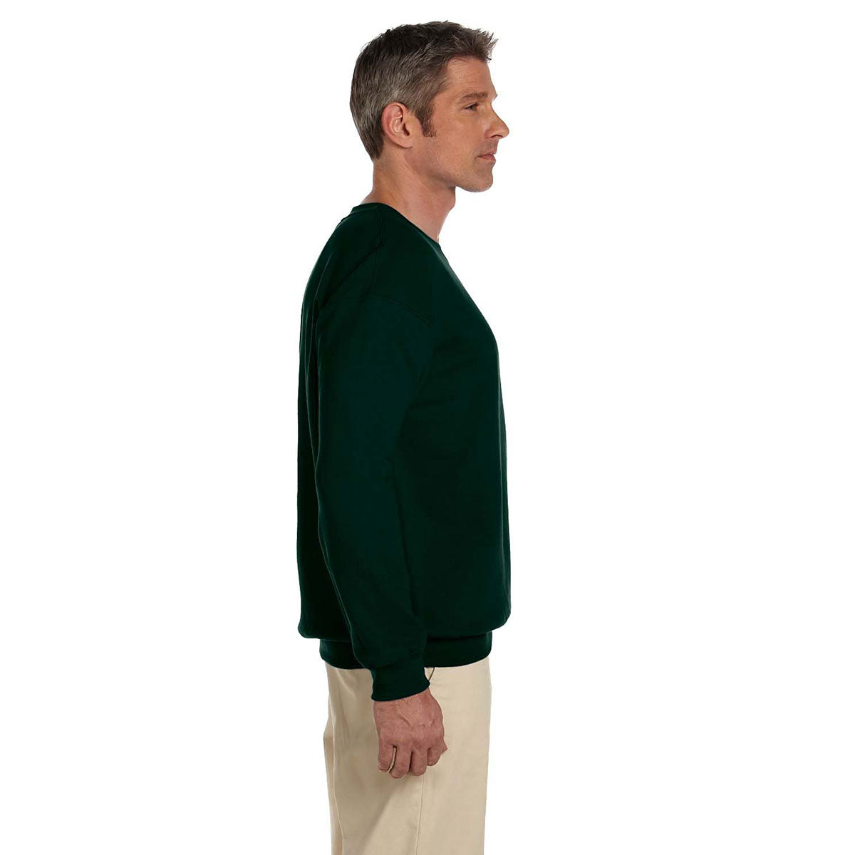 Hanes Men's Deep Forest 9.7 oz. Ultimate Comfort 90/10 Fleece Crew