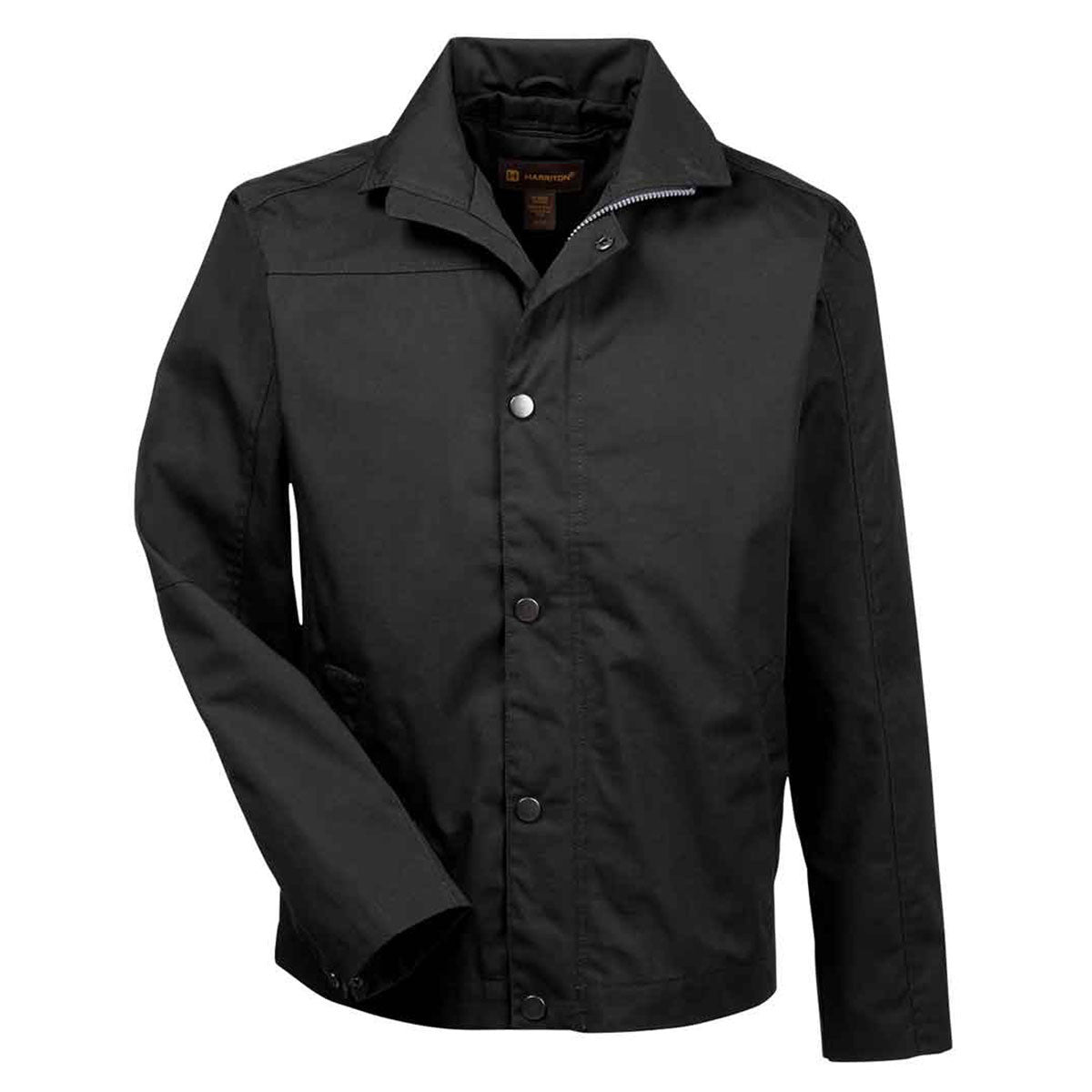 Harriton Men's Black Supercharged Canvas Work Jacket