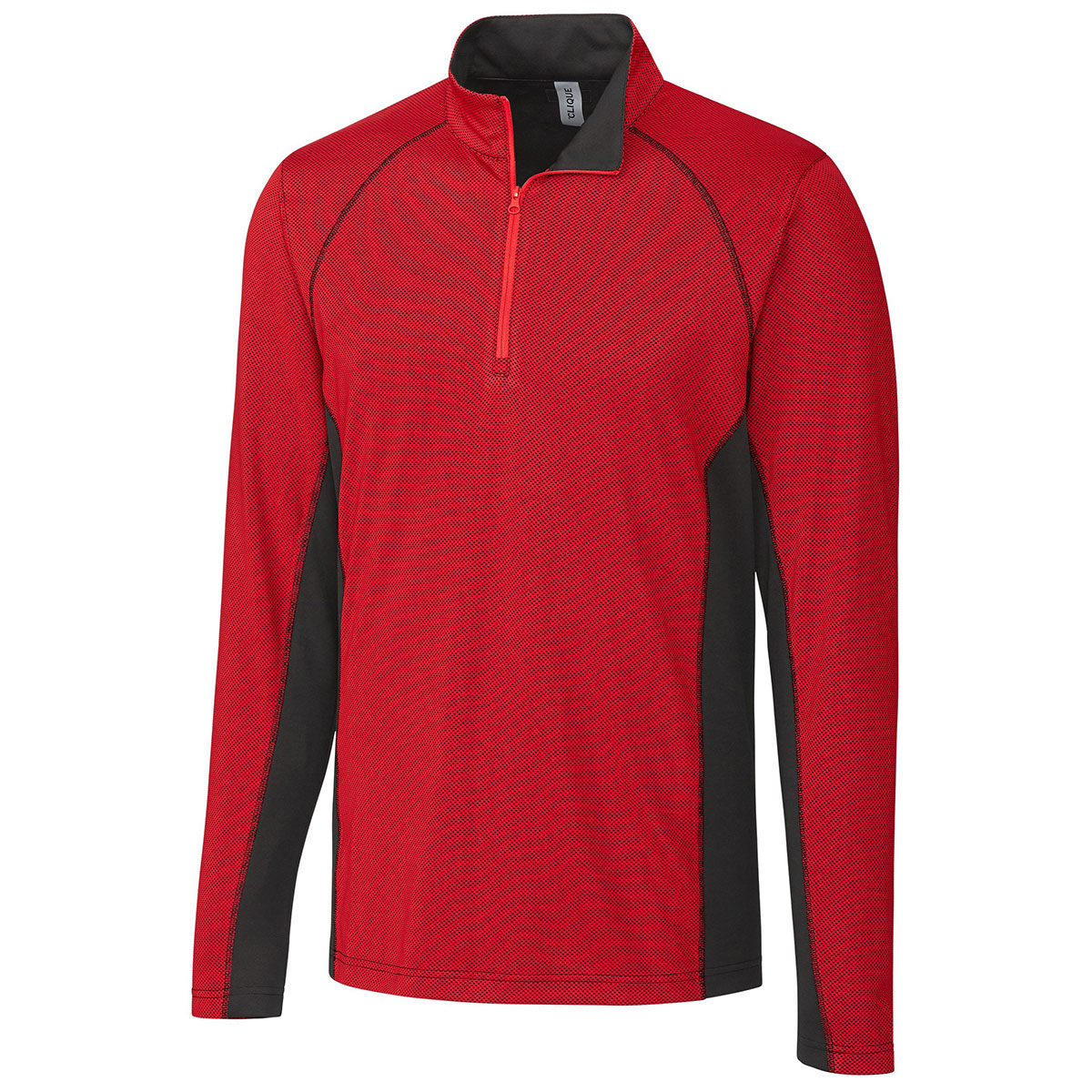 Clique Men's Red Ice Colorblock Half Zip - Stylish Corporate Apparel