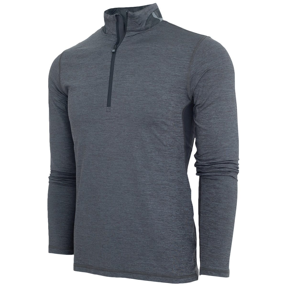 Greyson Men's Stylish Dark Grey Heather Guide Sport Quarter Zip