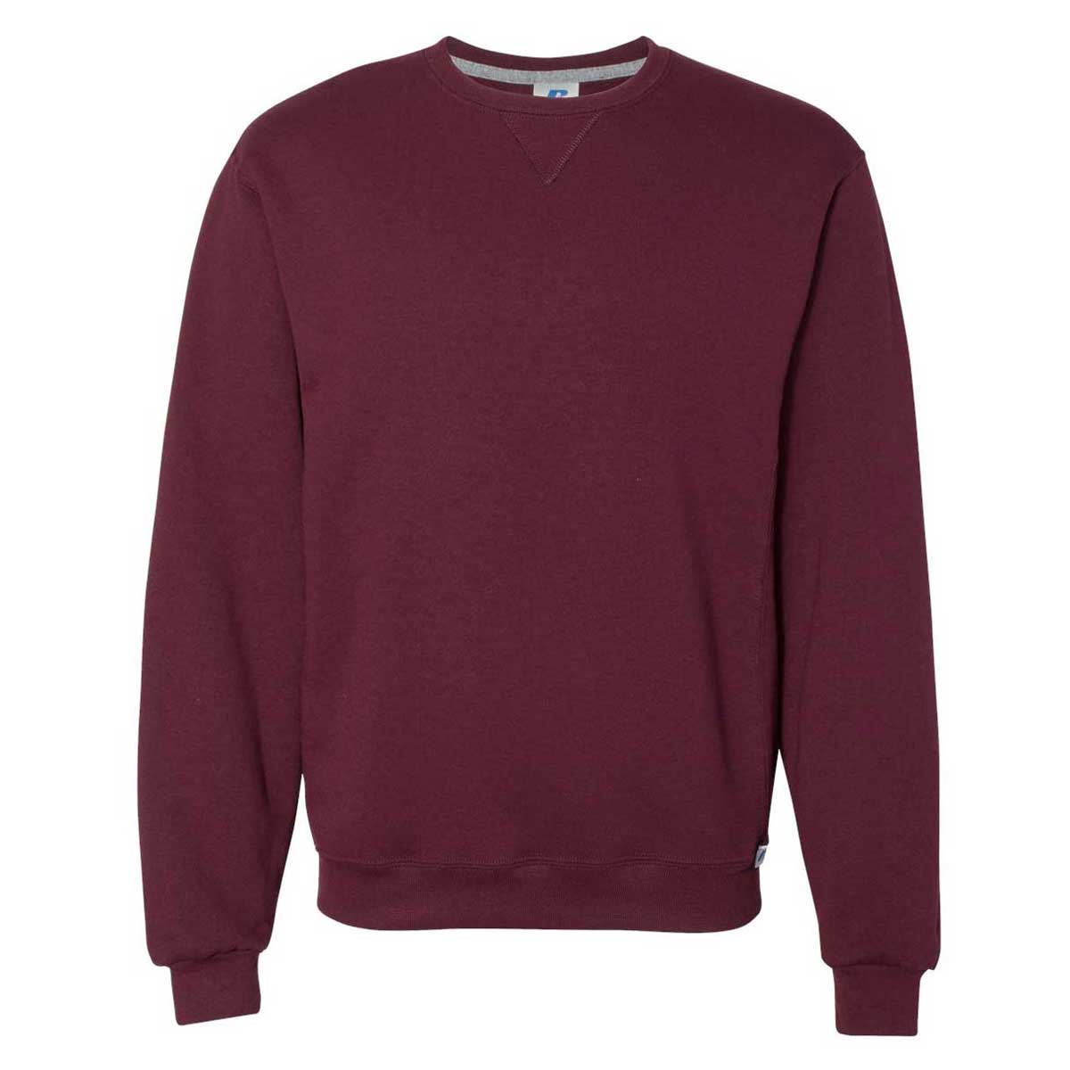 Russell Athletic Men's Maroon Dri Power Crewneck Sweatshirt - Ideal for All Occasions