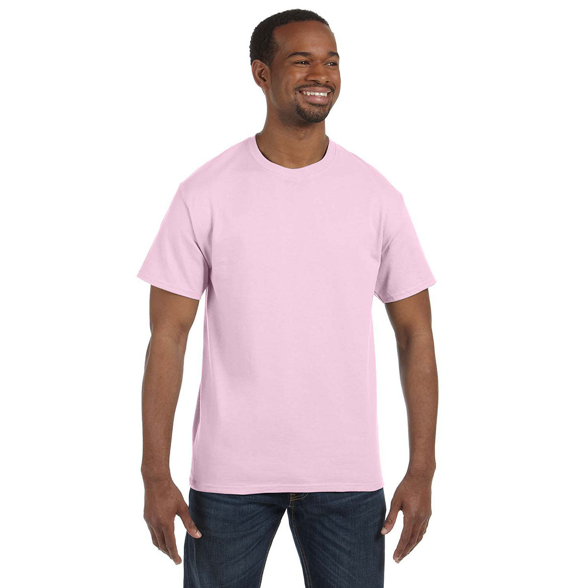 Hanes Unisex Pale Pink Stylish Authentic T-Shirt