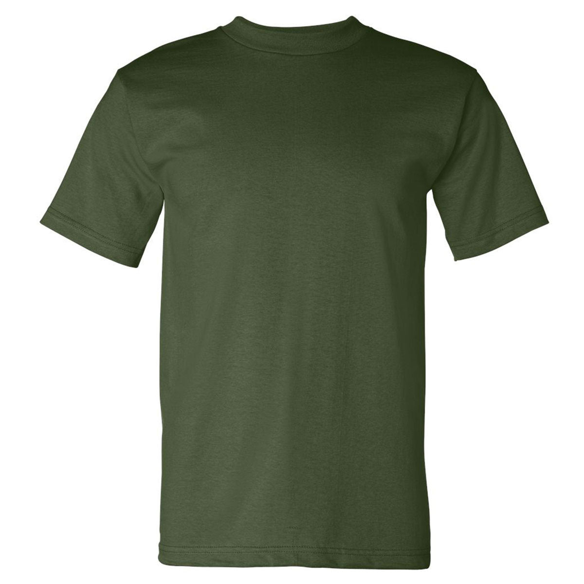 Bayside Men's USA-Made Army Short Sleeve T-Shirt: Customizable Corporate Style