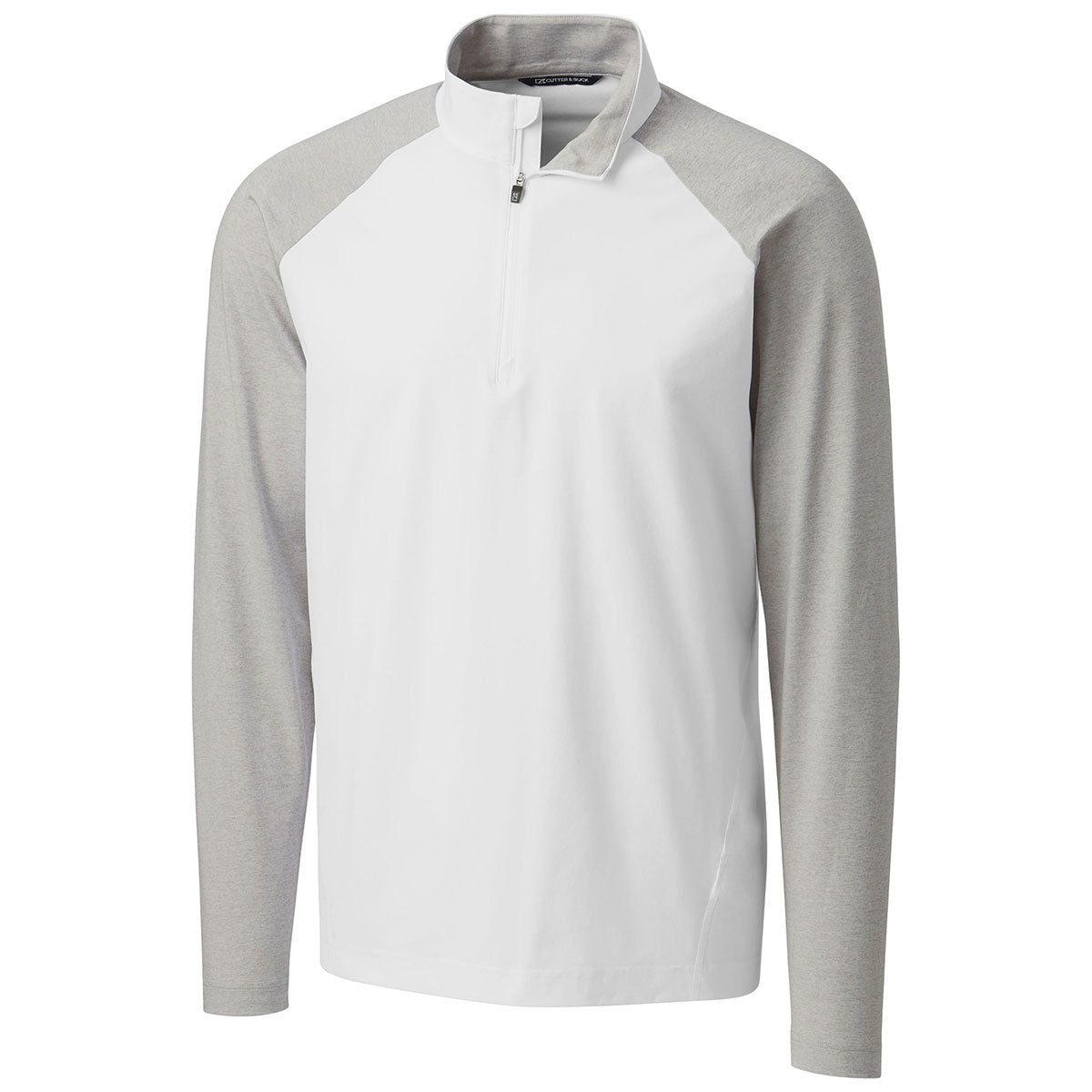 Cutter & Buck Men's Stylish White Response Hybrid Overknit Shirt