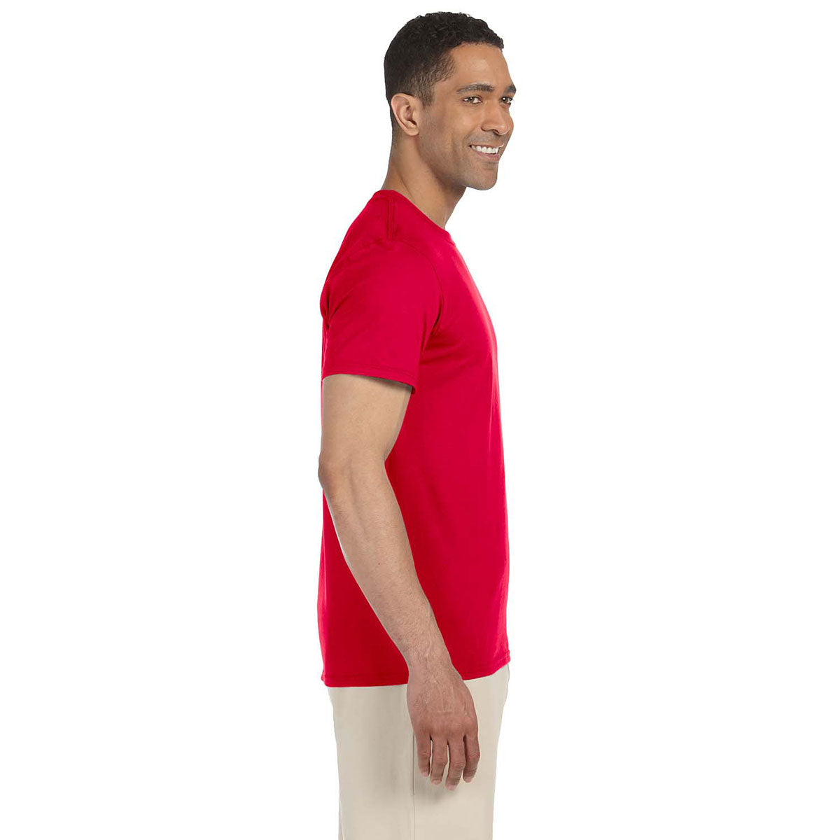 Gildan Men's Cherry Red Softstyle 4.5 oz. T-Shirt - Ideal for Corporate Swag