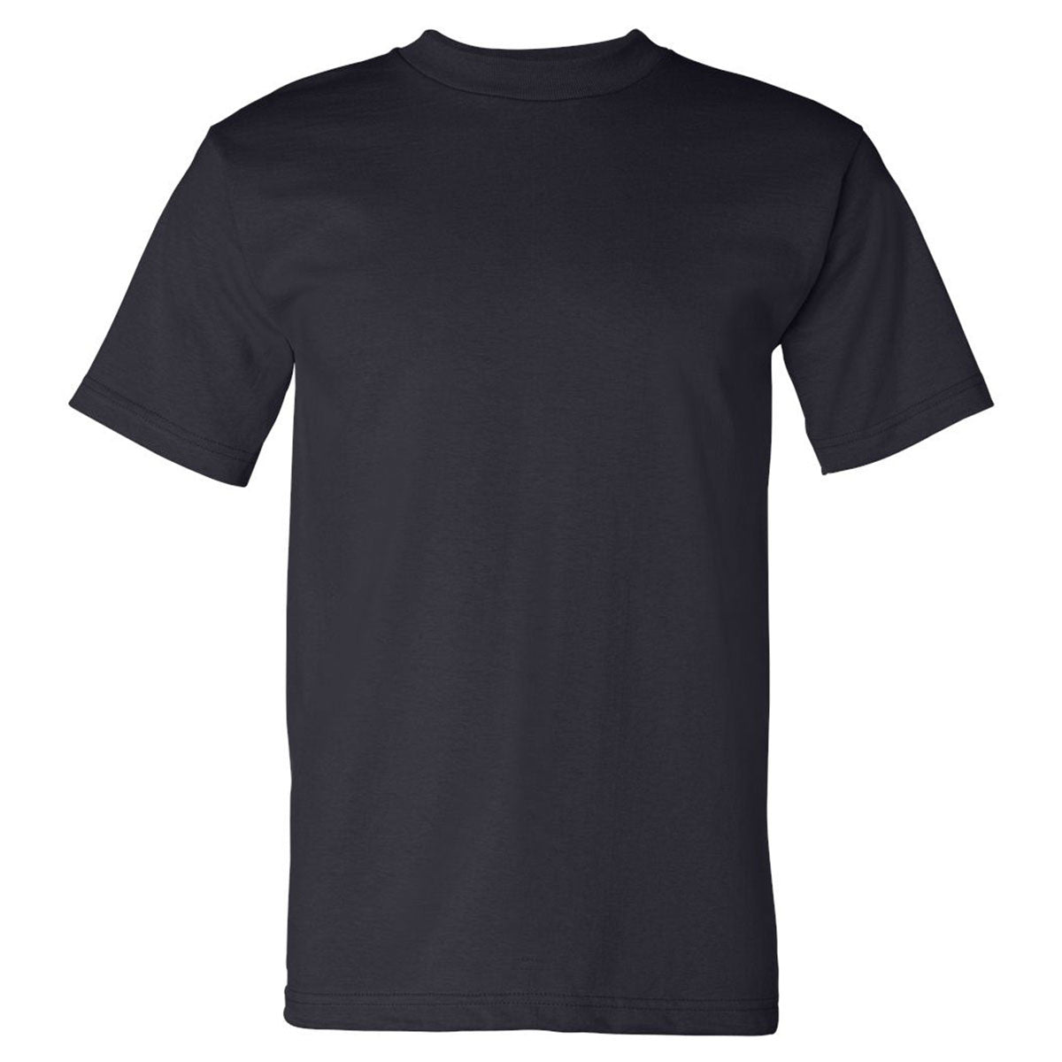 Bayside Men's Navy USA-Made Short Sleeve Custom Logo T-Shirt