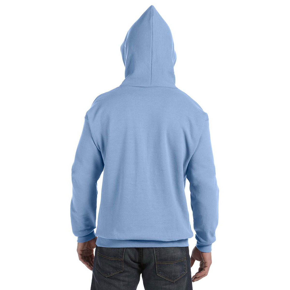 Hanes Men's Light Blue 7.8 oz. EcoSmart 50/50 Stylish Pullover Hoodie